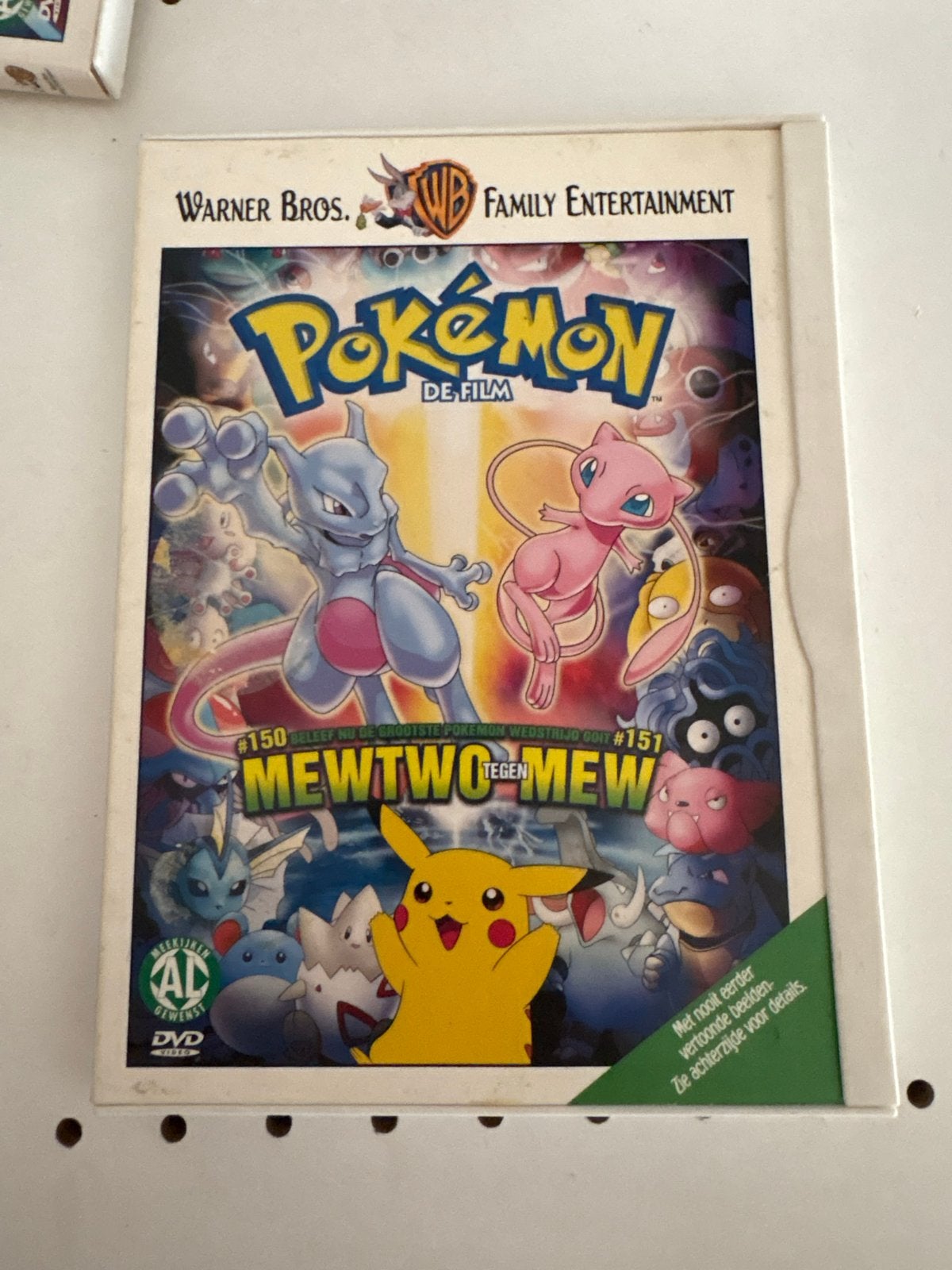 Pokémon De Film: Mewtwo tegen Mew (Vintage DVD), Ophalen, Gebruikt