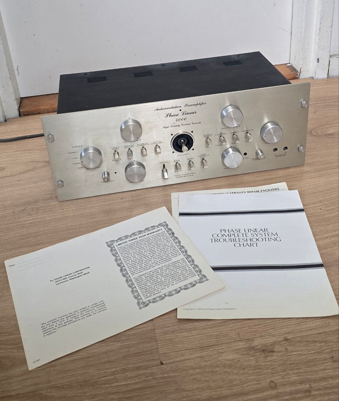 Phase Linear 4000 Autocorrelation Voorversterker, Overige merken, Ophalen of Verzenden, Zo goed als nieuw, Minder dan 60 watt