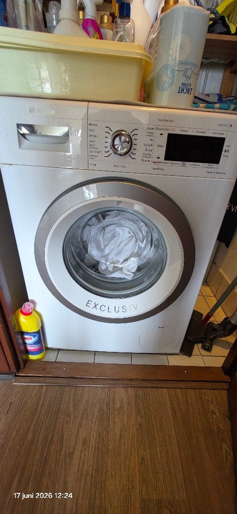 Bosch serie 8 wasmachine, Ophalen, 1200 tot 1600 toeren, Gebruikt, 4 tot 6 kg