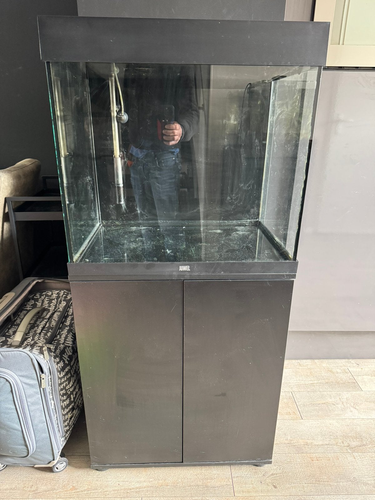 Juwel Lido 120 L compleet Helialux+ Oase ext pomp, Ophalen, Gebruikt, Inclusief deksel, Leeg aquarium