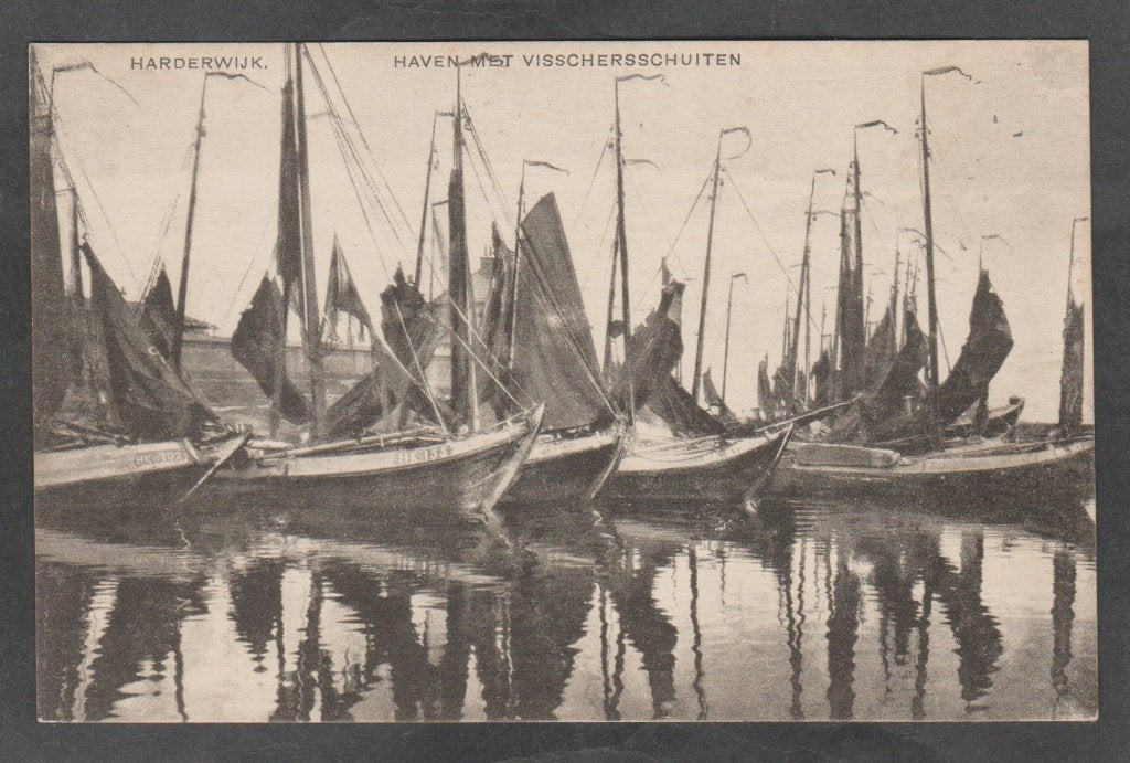 harderwijk haven met visschersschuiten, Verzenden, Voor 1920, Ongelopen, Gelderland