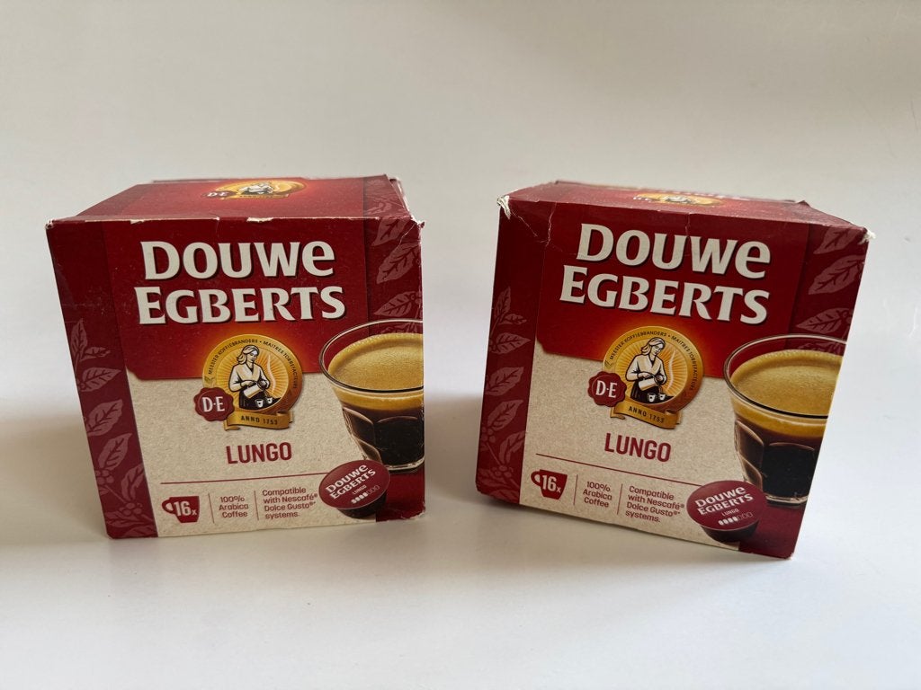 2x Douwe Egberts koffiepads, Koffiepads en cups, 10 kopjes of meer, Ophalen of Verzenden, Koffiemachine