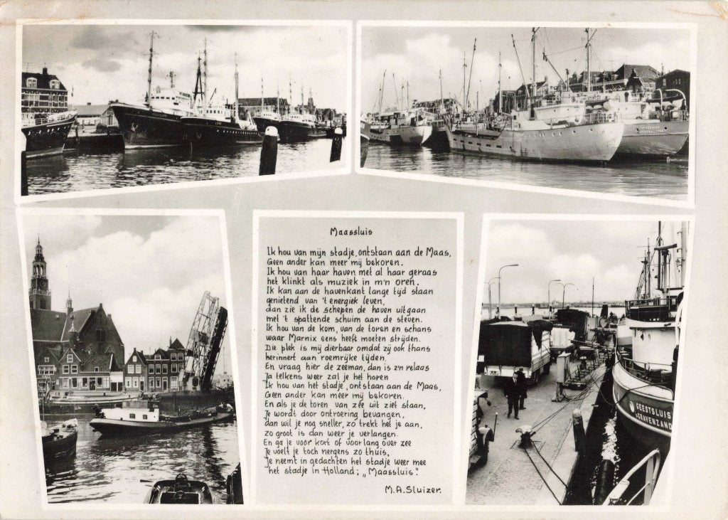Maassluis Haven met rijm van M.A. Sluizer L3404, Ophalen, 1960 tot 1980, Gelopen, Zuid-Holland