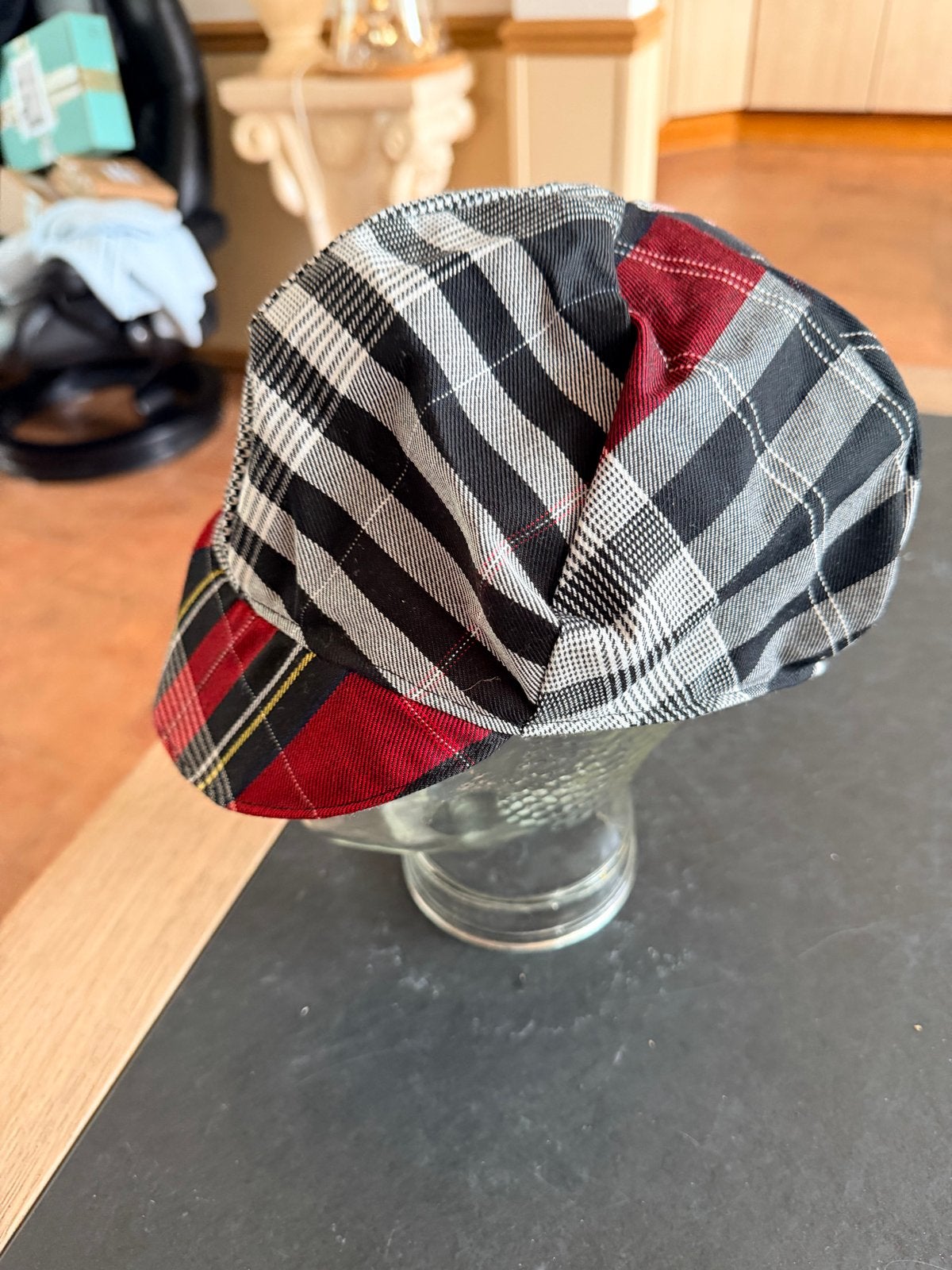 Leuke geblokte pet maat 59, Ophalen of Verzenden, Gedragen, 58 cm (L, 7¼ inch) of meer, Pet