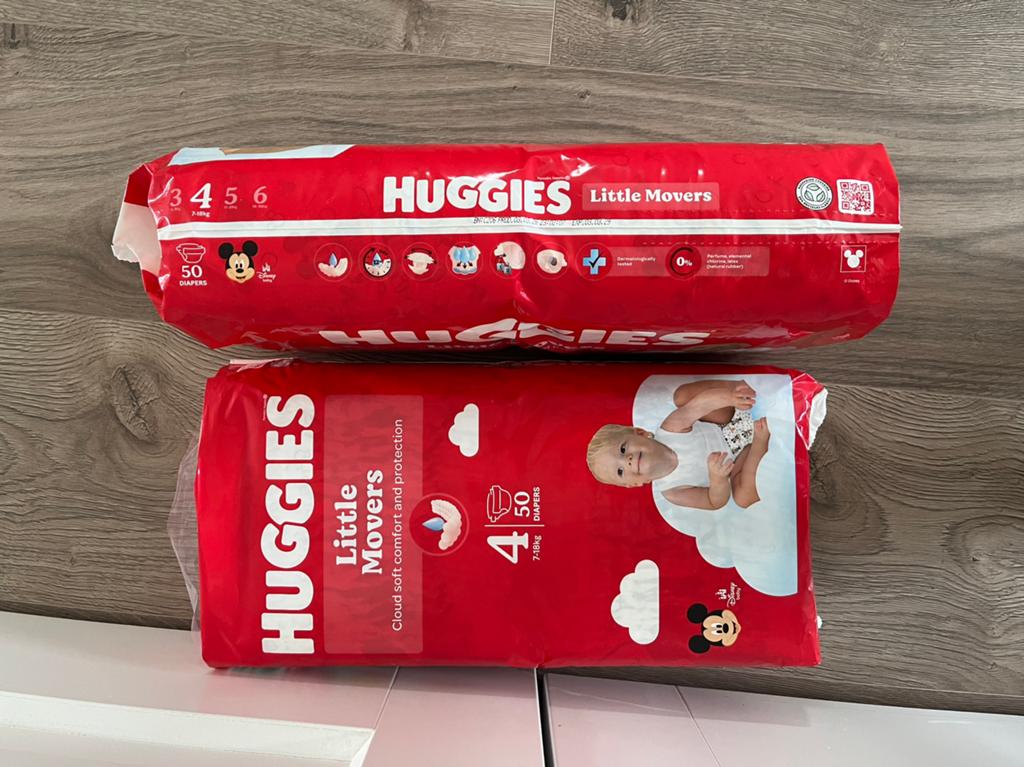 Baby Diapers Size 4 - Huggies little movers, Ophalen of Verzenden, Nieuw