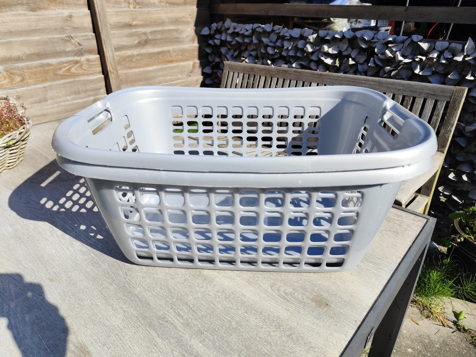 Grijze wasmand (2 stuks) van Sunware XL, Ophalen, Zo goed als nieuw