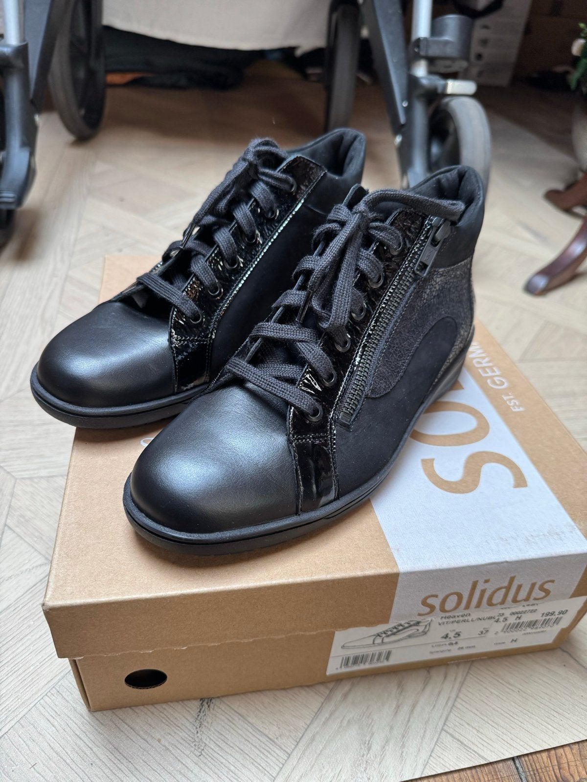 Solidus Heaven sneakers - Zwart - Maat 37, Ophalen of Verzenden, Nieuw, Zwart, Sneakers of Gympen