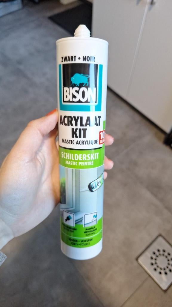 2 bussen zwarte acrylaat kit - Ongeopend, Ophalen of Verzenden, Nieuw, Zwart