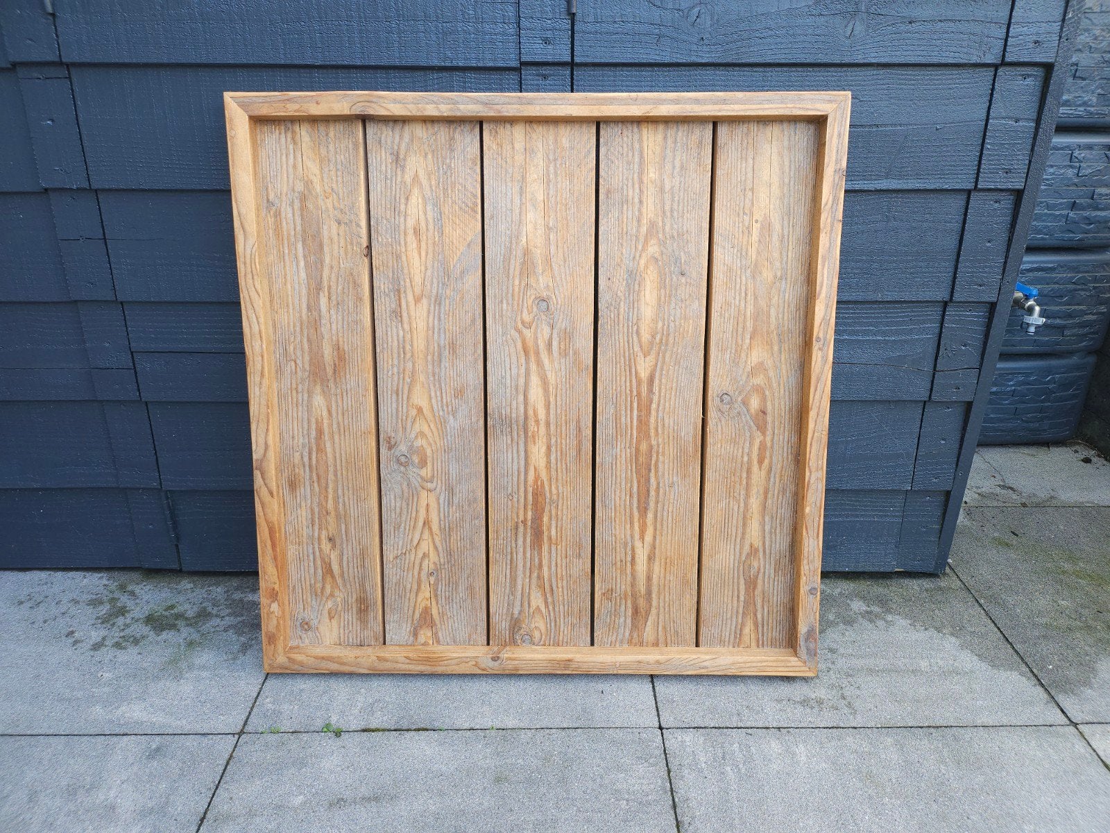 Mooi en stoer houten dienblad 85x85, bv. Voor op een hocker, Ophalen, Hout