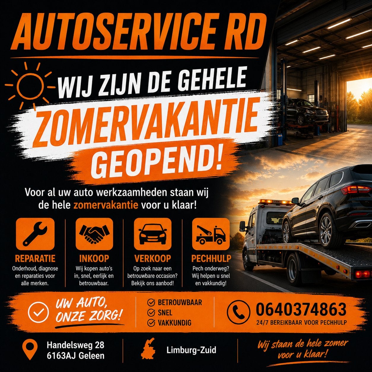 Automonteur|autogarage|reparatie|onderhoud, Diensten en Vakmensen, 24-uursservice, Overige werkzaamheden