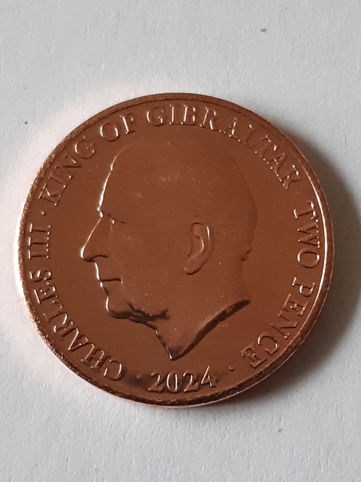 2 pence Gibraltar 2024 unc kk f.25.11, Ophalen, Noord-Amerika