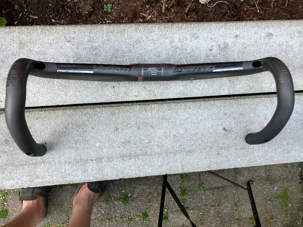 Vision metron aero handlebar, carbon stuur 40cm breed, Ophalen, Stuur, Zo goed als nieuw, Vision