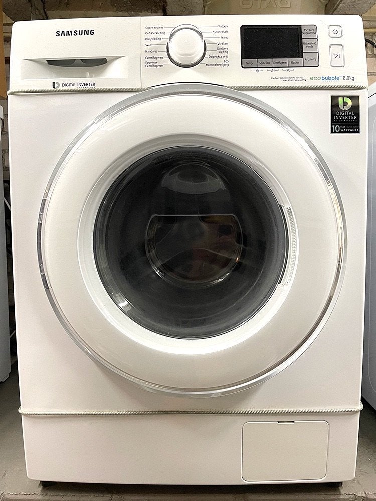Samsung Wasmachine 8KG Eco Bubble in goede staat, Witgoed en Apparatuur, Wasmachines, Ophalen, Gebruikt, Voorlader, 85 tot 90 cm