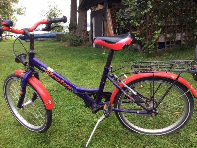 jongens fiets Stratos Juliet Settelseven, Terugtraprem, Gebruikt, Handrem, 20 inch
