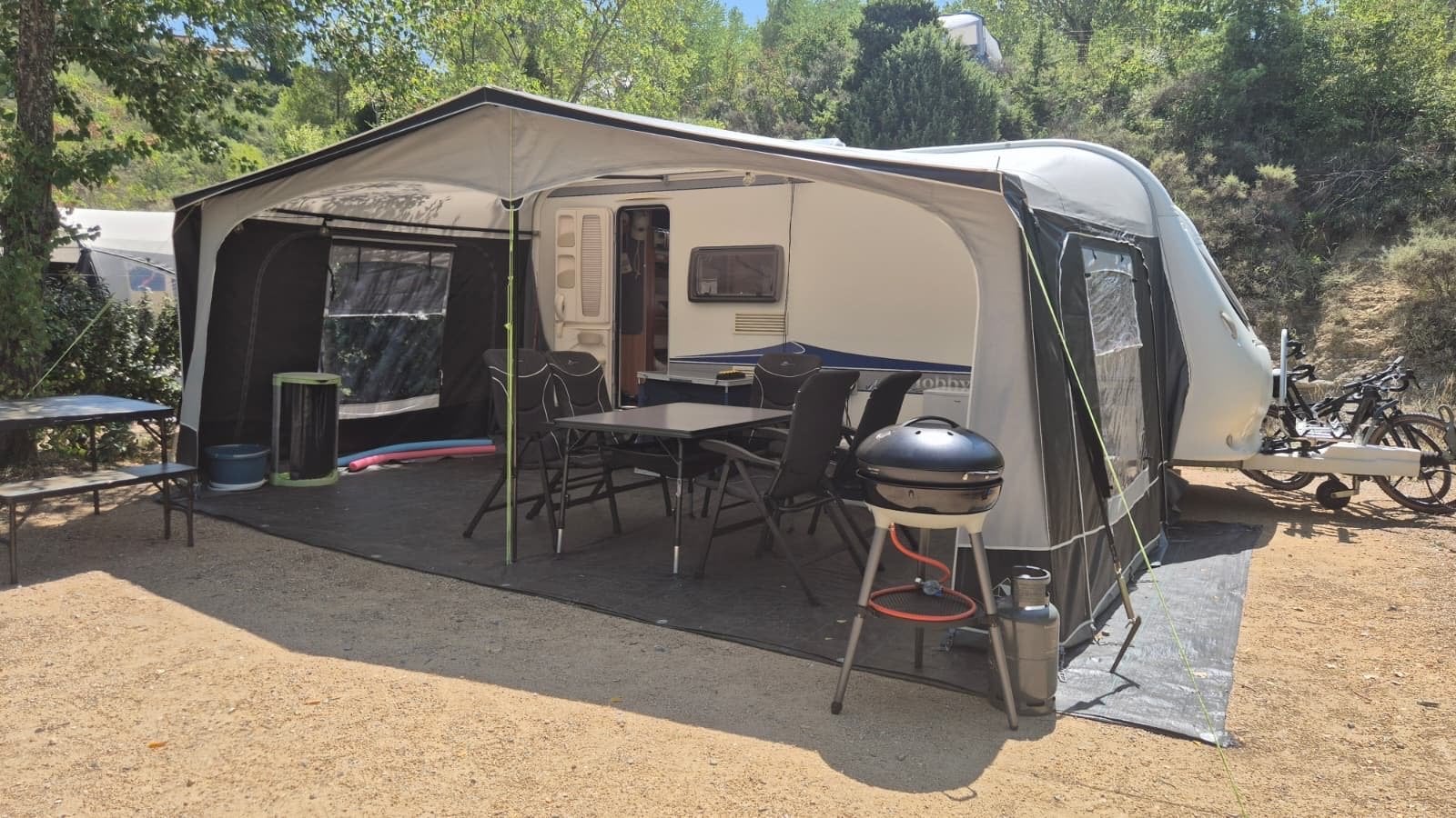 Hobby kmfe De Luxe uit 2009 caravan, Caravans en Kamperen, Caravan accessoires, Gebruikt, Ophalen