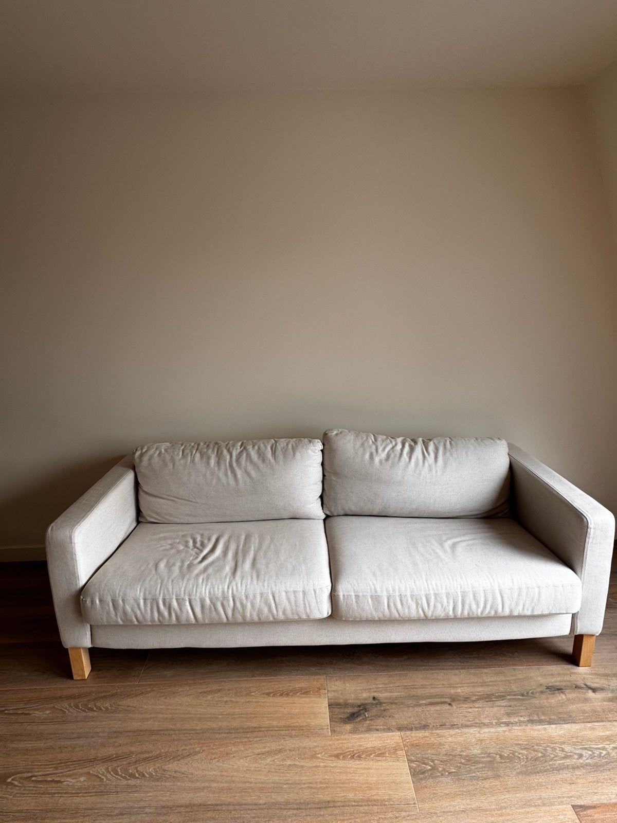 Ikea karlstad bank, Ophalen, Driepersoons, 75 tot 100 cm, Zo goed als nieuw