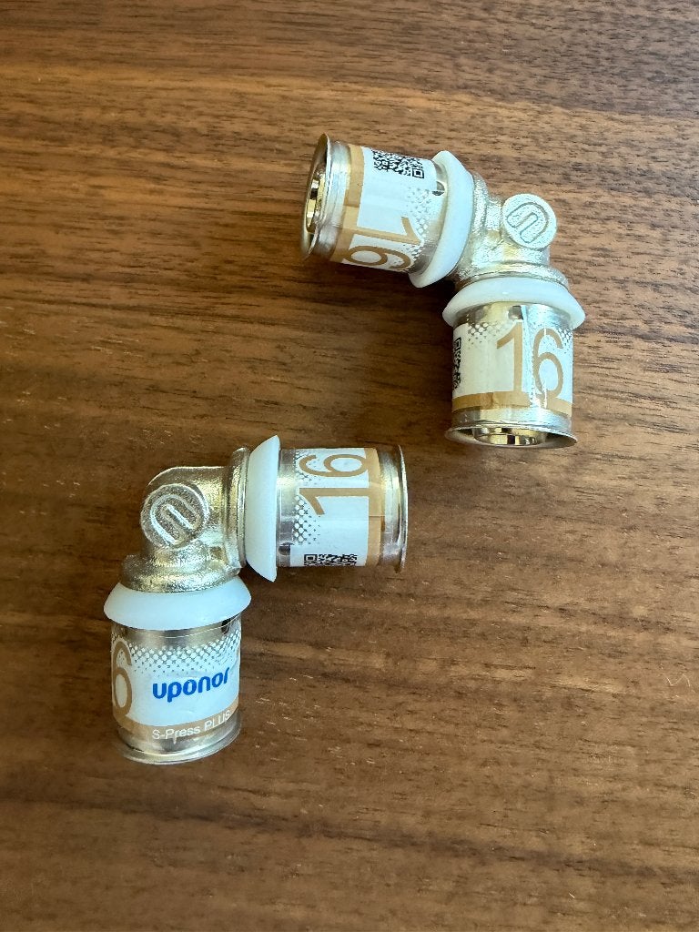 Uponor 16 knie koppeling S-Press, Ophalen of Verzenden, Nieuw, Overige typen