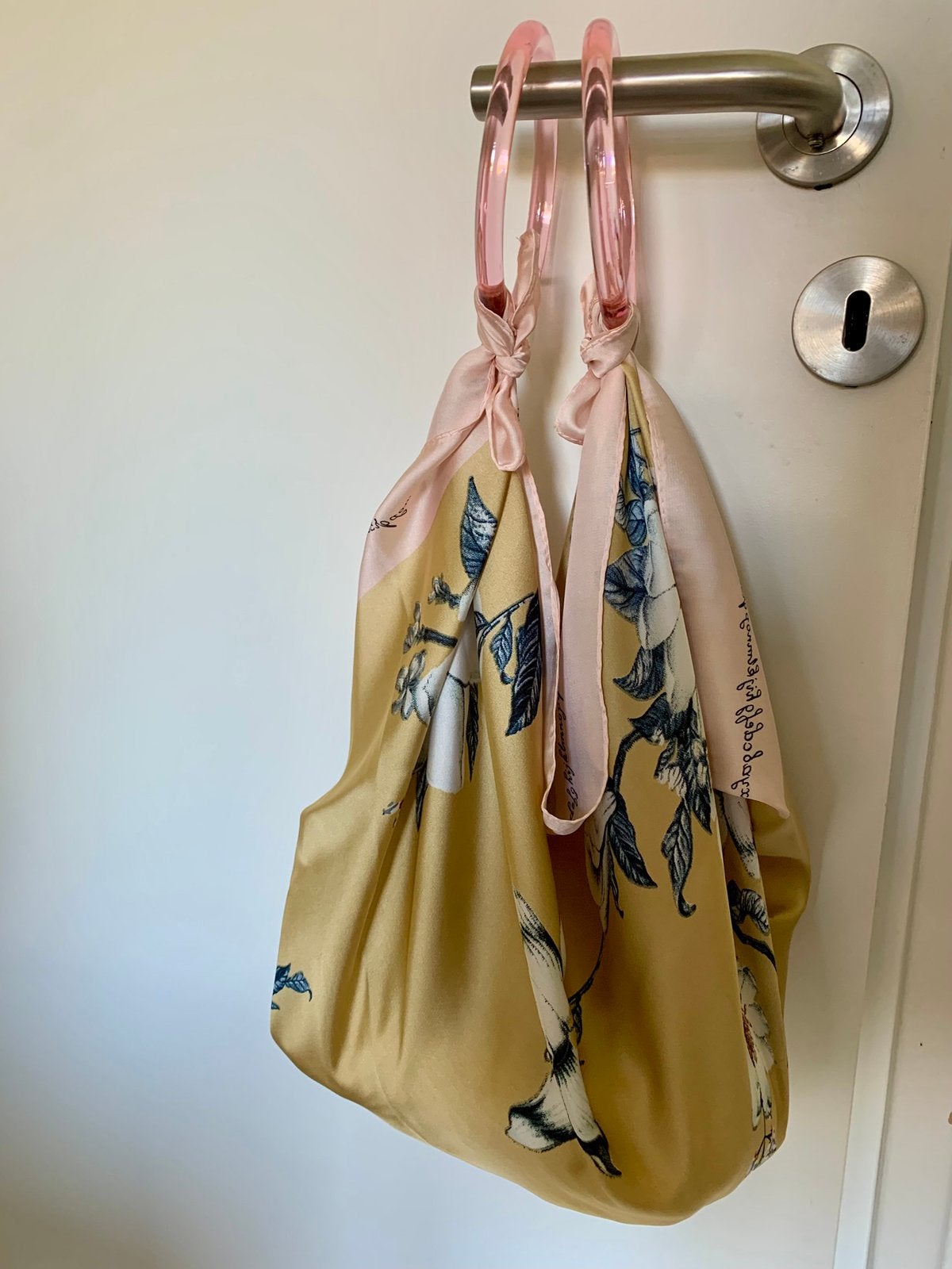 Goud roze bohemian scarf bag tas, Ophalen of Verzenden, Nieuw, Roze