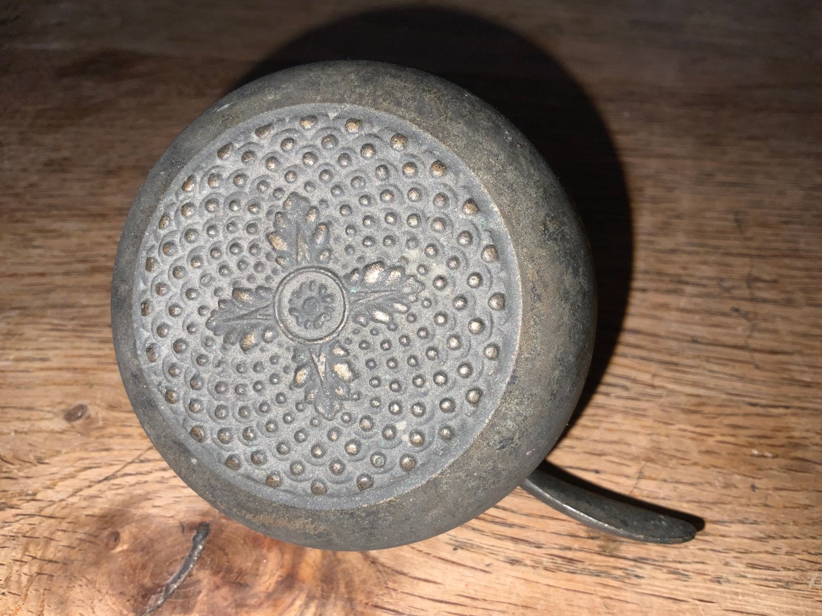 Antieke Fietsbel met Reliëf motief – ca. 1910-1930 (235g), Ophalen of Verzenden