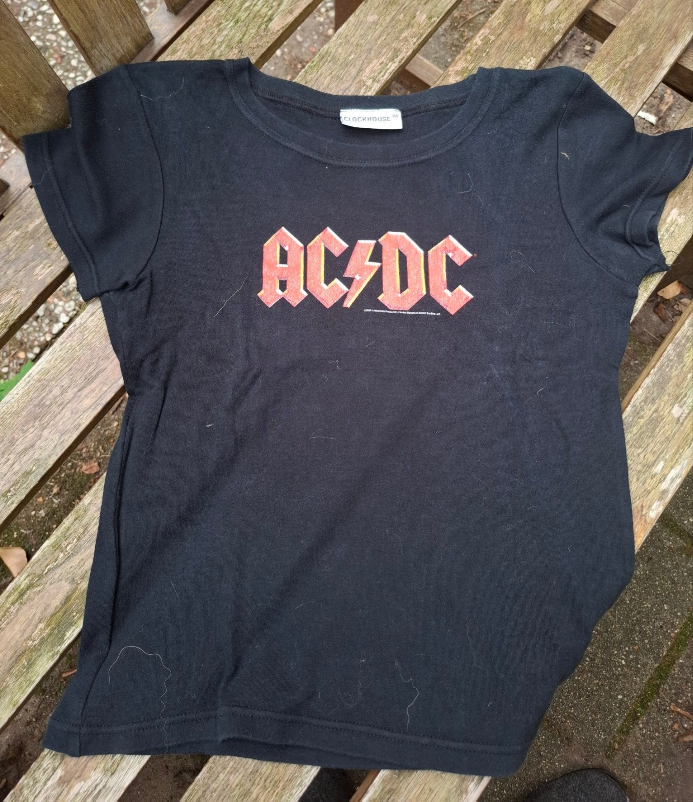 Shirt ACDC - maat S/M, Ophalen of Verzenden, Zo goed als nieuw, Korte mouw