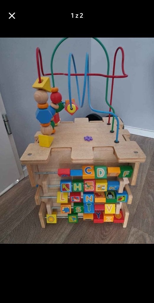 KidKraft houten activiteitenkubus, Ophalen, Gebruikt