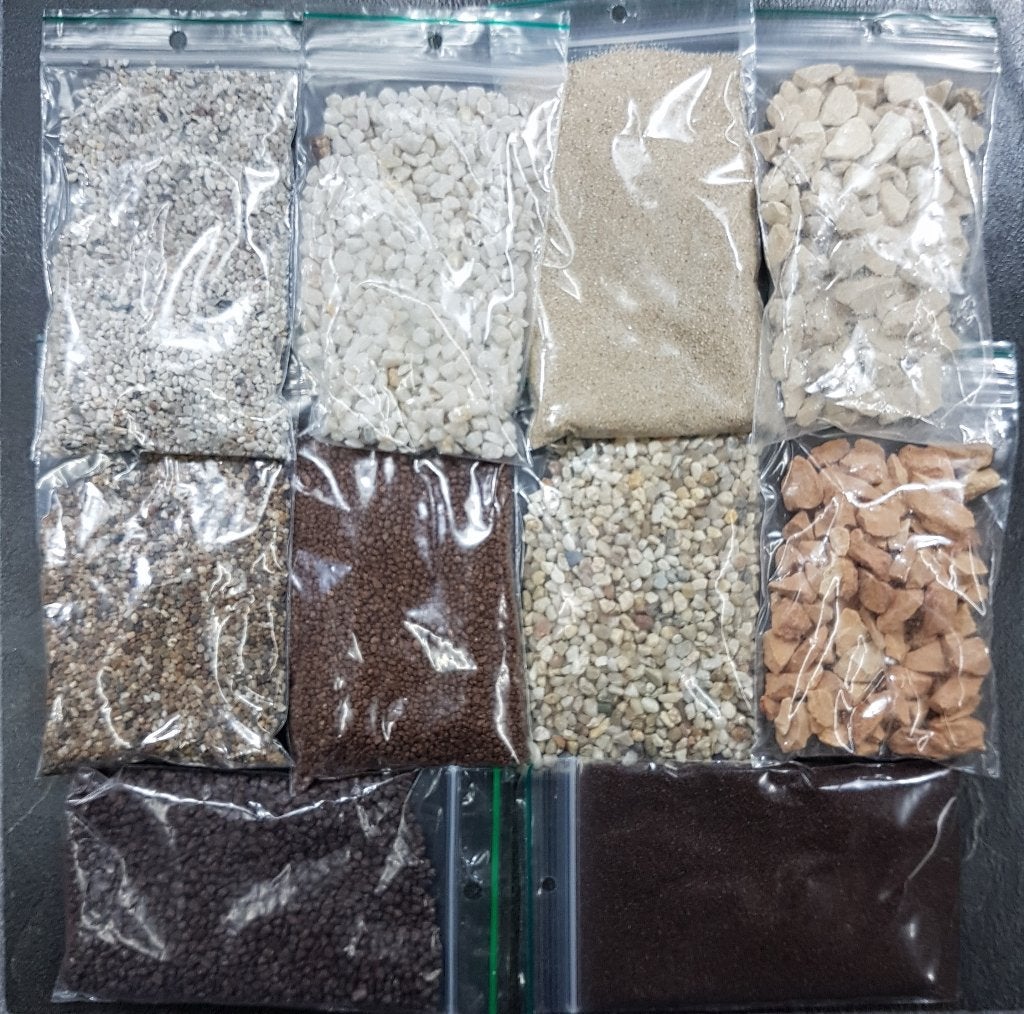 Bruin Basing Material Set 10 zakjes HO Terrein Scenery