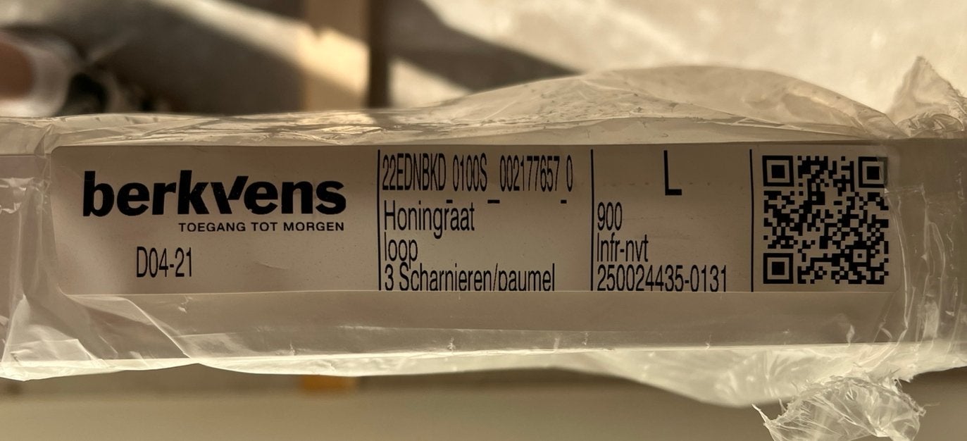 Berkvens stompe deur 93 x 231 cm, linksdraaiend NIEUW, Ophalen, Zo goed als nieuw, Overige typen