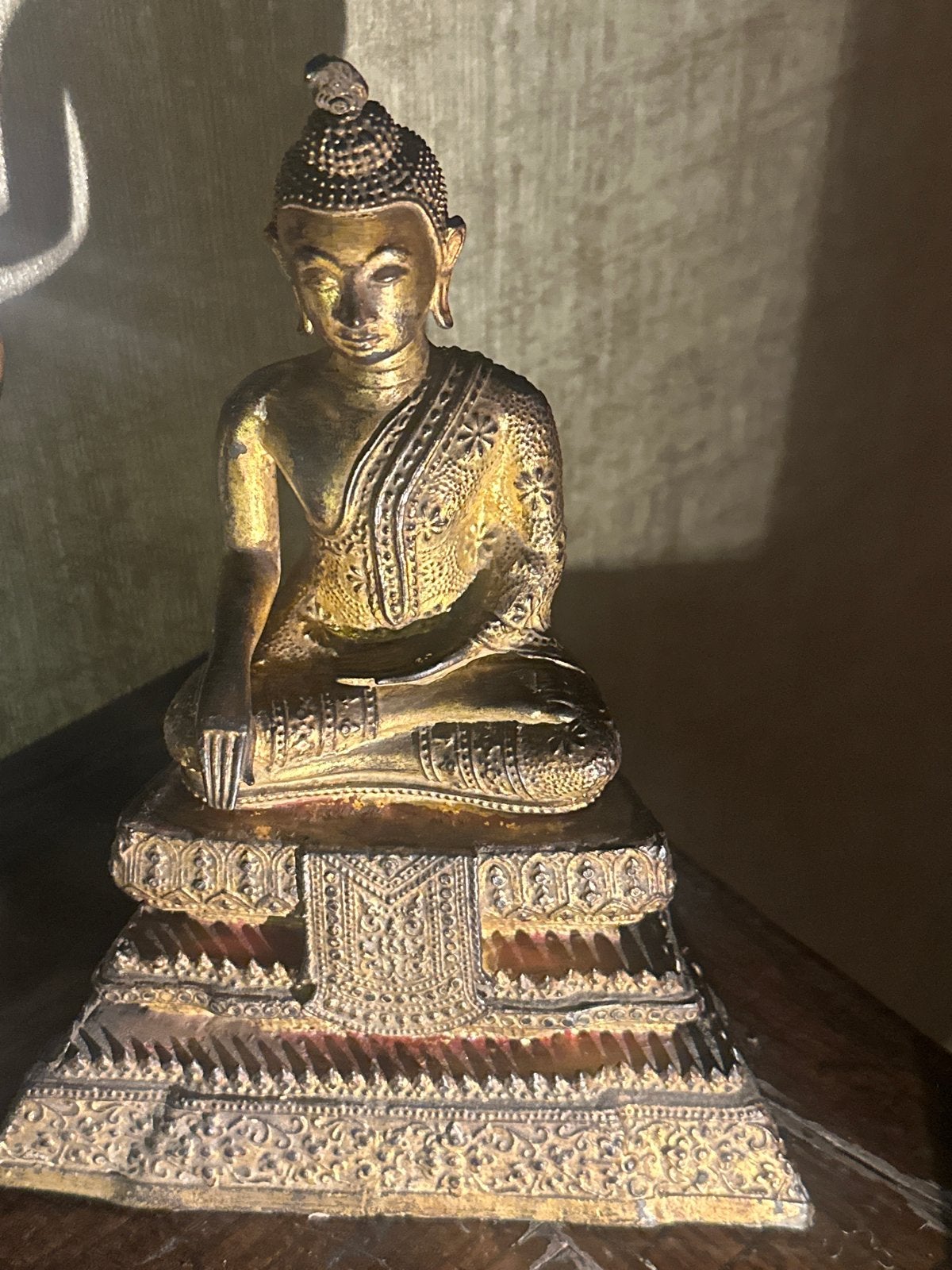 Antieke Thaise Boeddha - Rattanakosin Periode, Ophalen of Verzenden, Gepatineerd, 20 - 50 cm, Beeld