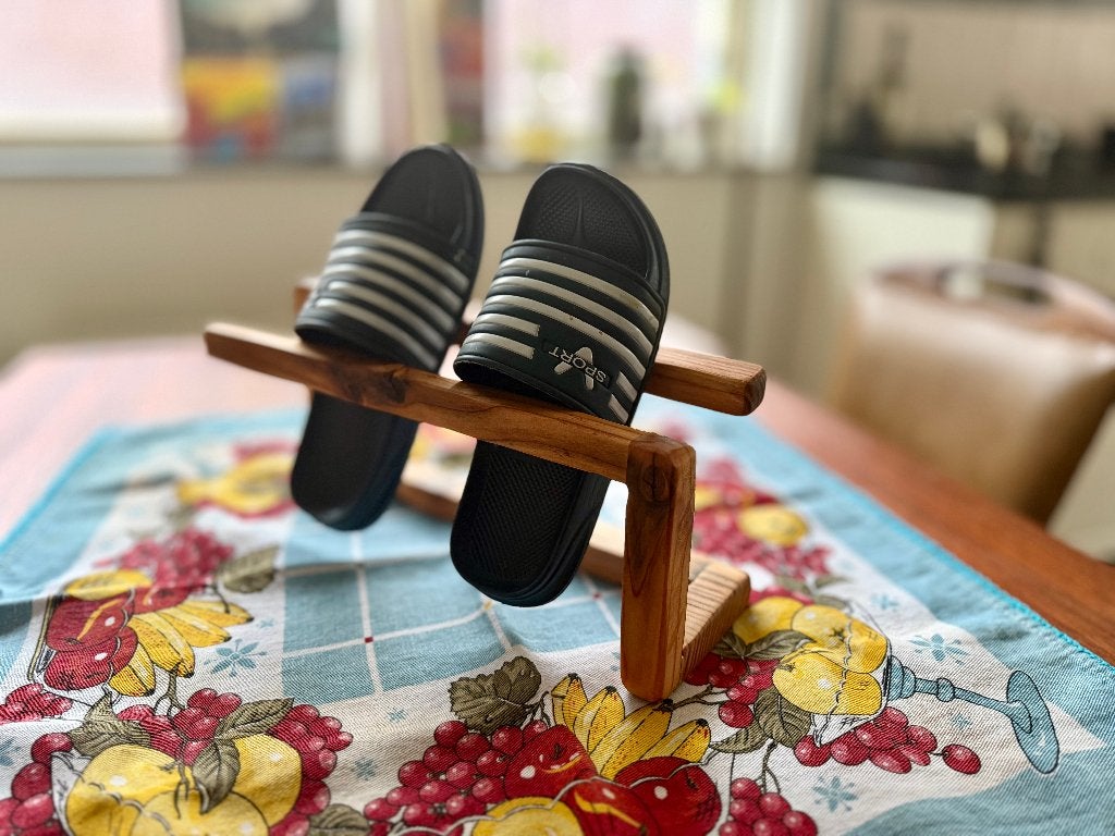 Houten Japans pantoffelrek Japanese slipper rack (handmade), Houtsnijwerk, Handgemaakt, Ophalen of Verzenden, 20 - 50 cm