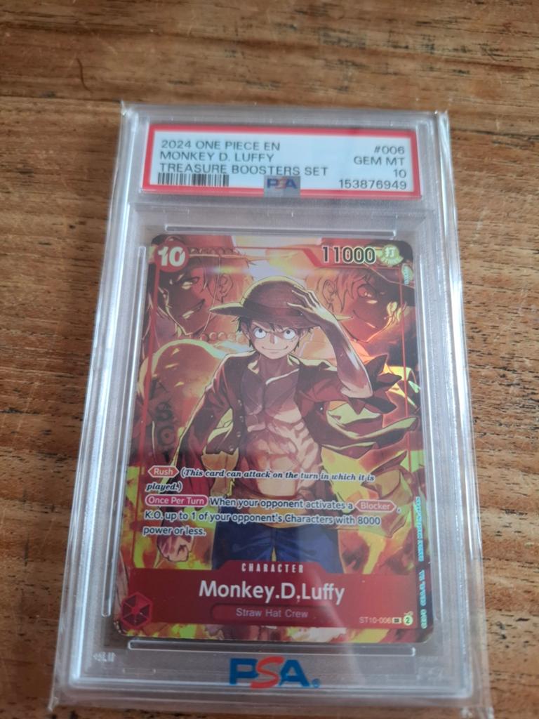 Monkey D. Luffy ST10-006 SEC PSA 10 One Piece Card Game, Hobby en Vrije tijd, Verzamelkaartspellen | Overige, Ophalen of Verzenden