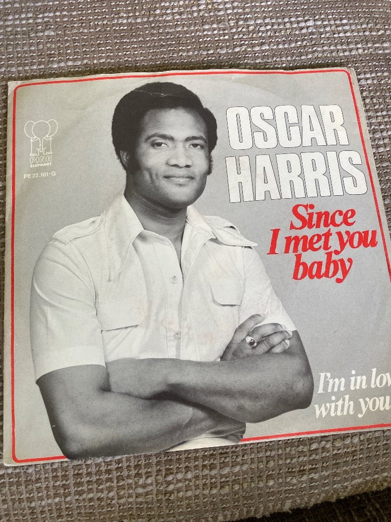 Oscar Harris - Since I Met You Baby (7 inch vinyl), Gebruikt, Fotohoes, 7 inch, Ophalen of Verzenden