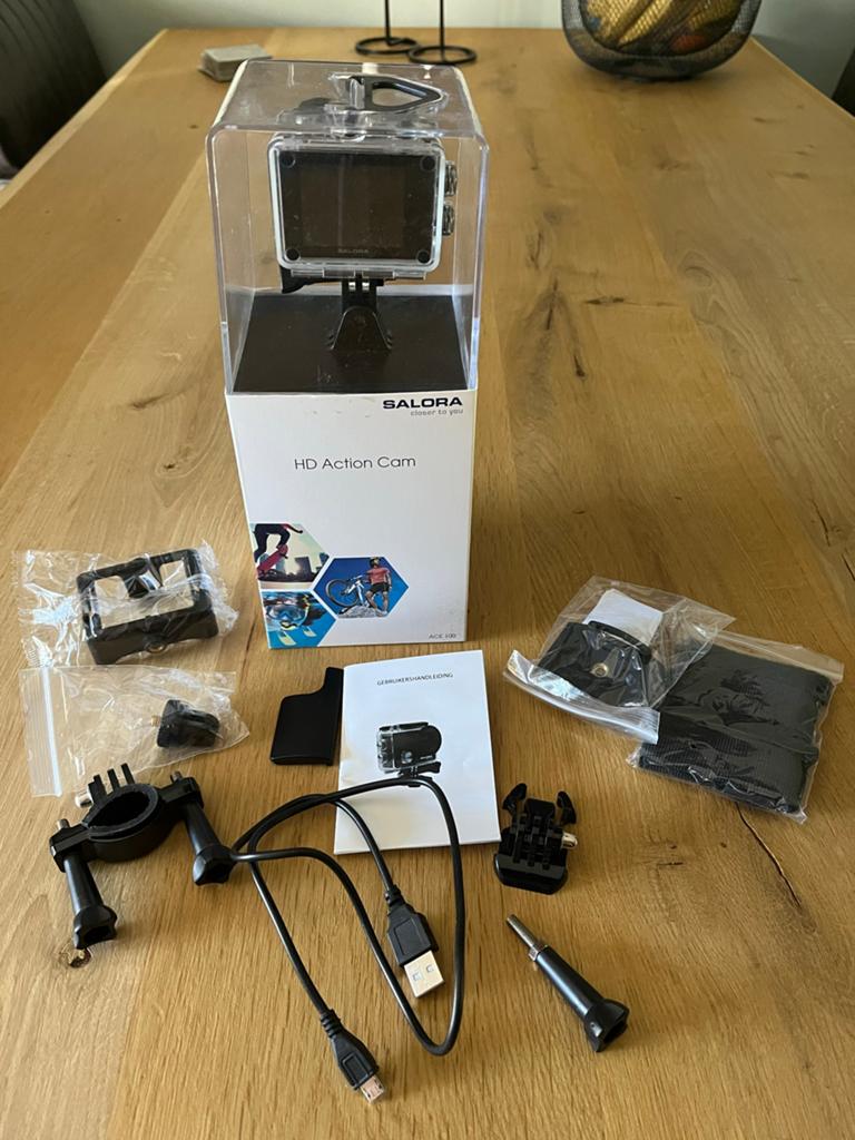 Salora Ace 100 HD Action Cam - Nieuw in doos, Ophalen of Verzenden, Nieuw, Overige merken