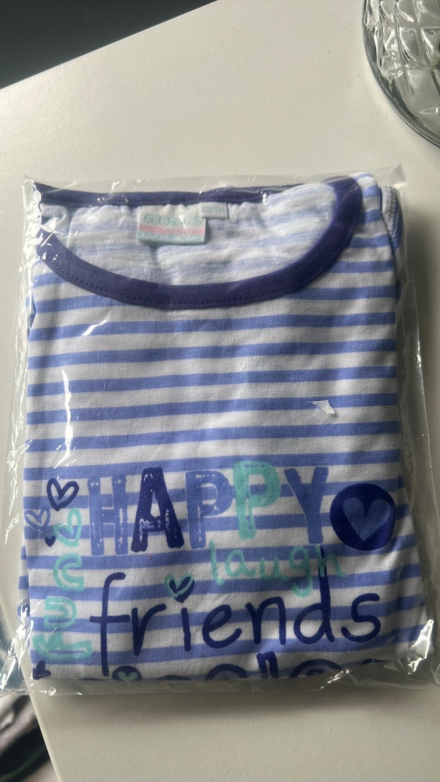 Pyama nieuw 128/134, Ophalen of Verzenden, Zo goed als nieuw, Meisje, Nacht- of Onderkleding