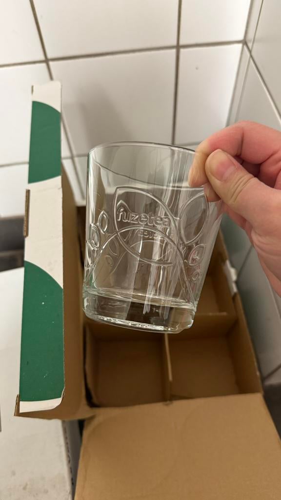 FuzeTea icetea glazen frisdrank glas, Ophalen of Verzenden, Nieuw