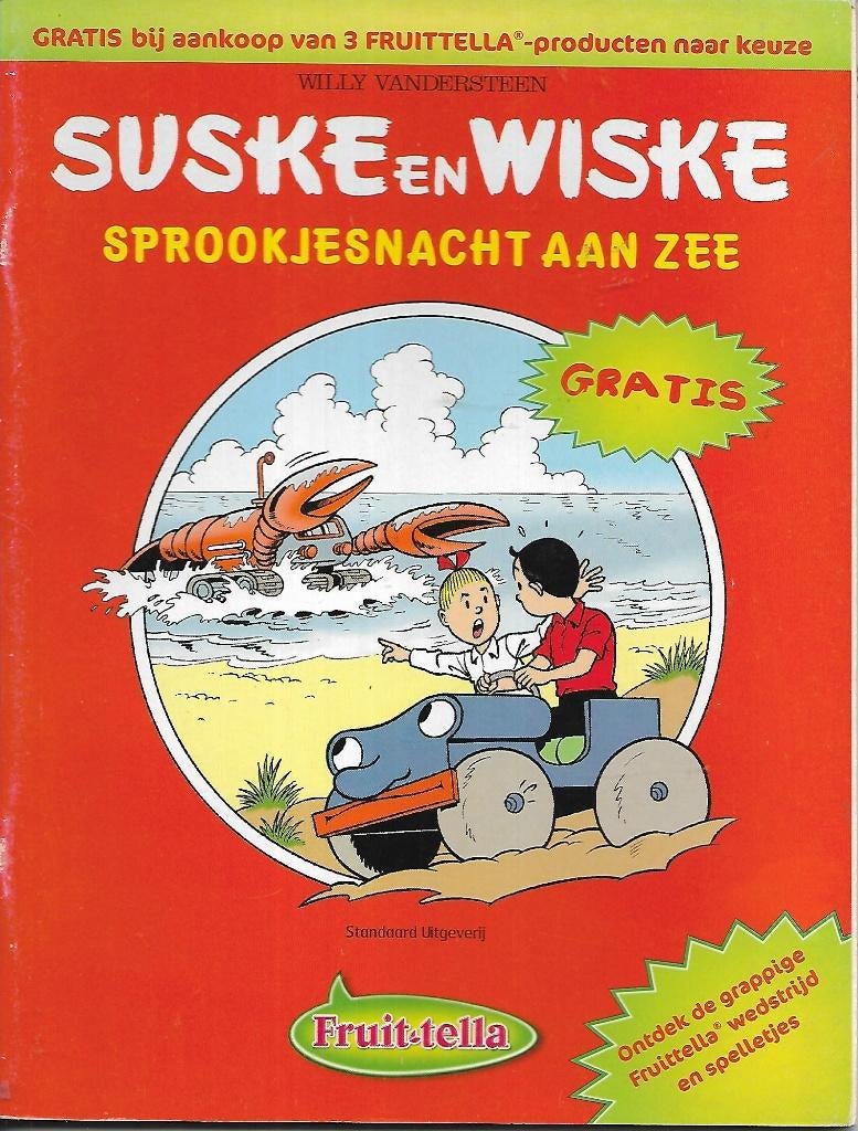 Suske en Wiske - Sprookjesnacht aan zee (Fruitella), Eén stripboek, Ophalen of Verzenden, Zo goed als nieuw