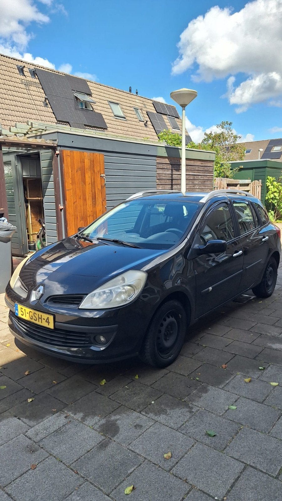 Renault Clio 1.2 TCE 100 Estate 2008 Zwart, Auto's, Renault, Voorwielaandrijving, 535 kg, 4 cilinders, 1095 kg