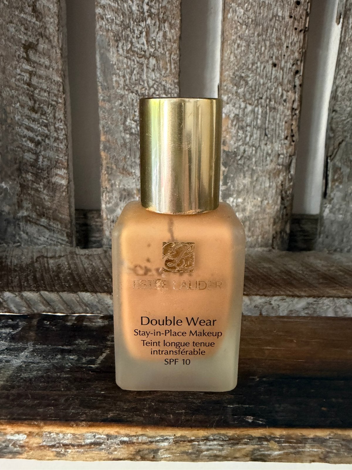 Estee Lauder Double Wear Foundation 5W2, Ophalen of Verzenden, Zo goed als nieuw, Beige, Gehele gezicht