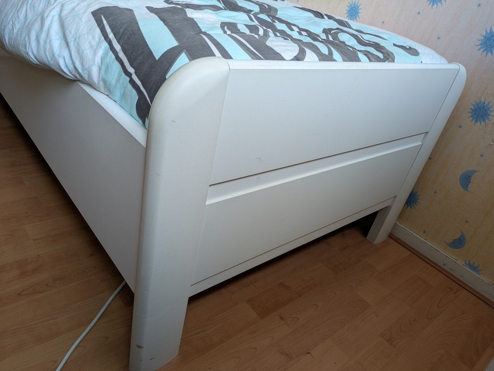 Eenpersoonsbed met verstelbare bedbodem en matras, Ophalen, 90 cm, Eenpersoons, 200 cm