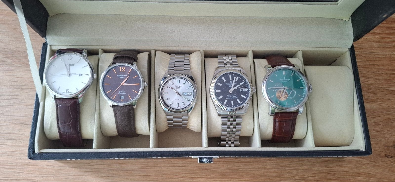 Herenhorloges, Tissot, Seiko en Tecnotempo, Ophalen of Verzenden, Staal, Overige merken