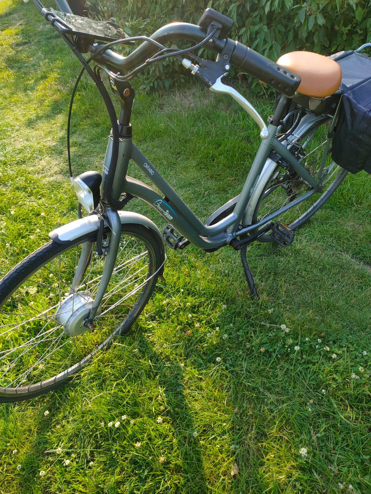 Elektrische fiets Ontario Green Team E-Bike 🚴🏻‍♂️, Gebruikt, 55 tot 59 cm, 30 tot 50 km per accu, Ophalen