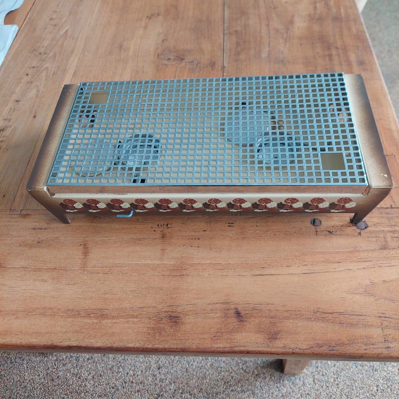Brabantia warmhoudplaat, Gebruikt, Ophalen of Verzenden, Metaal, Bruin