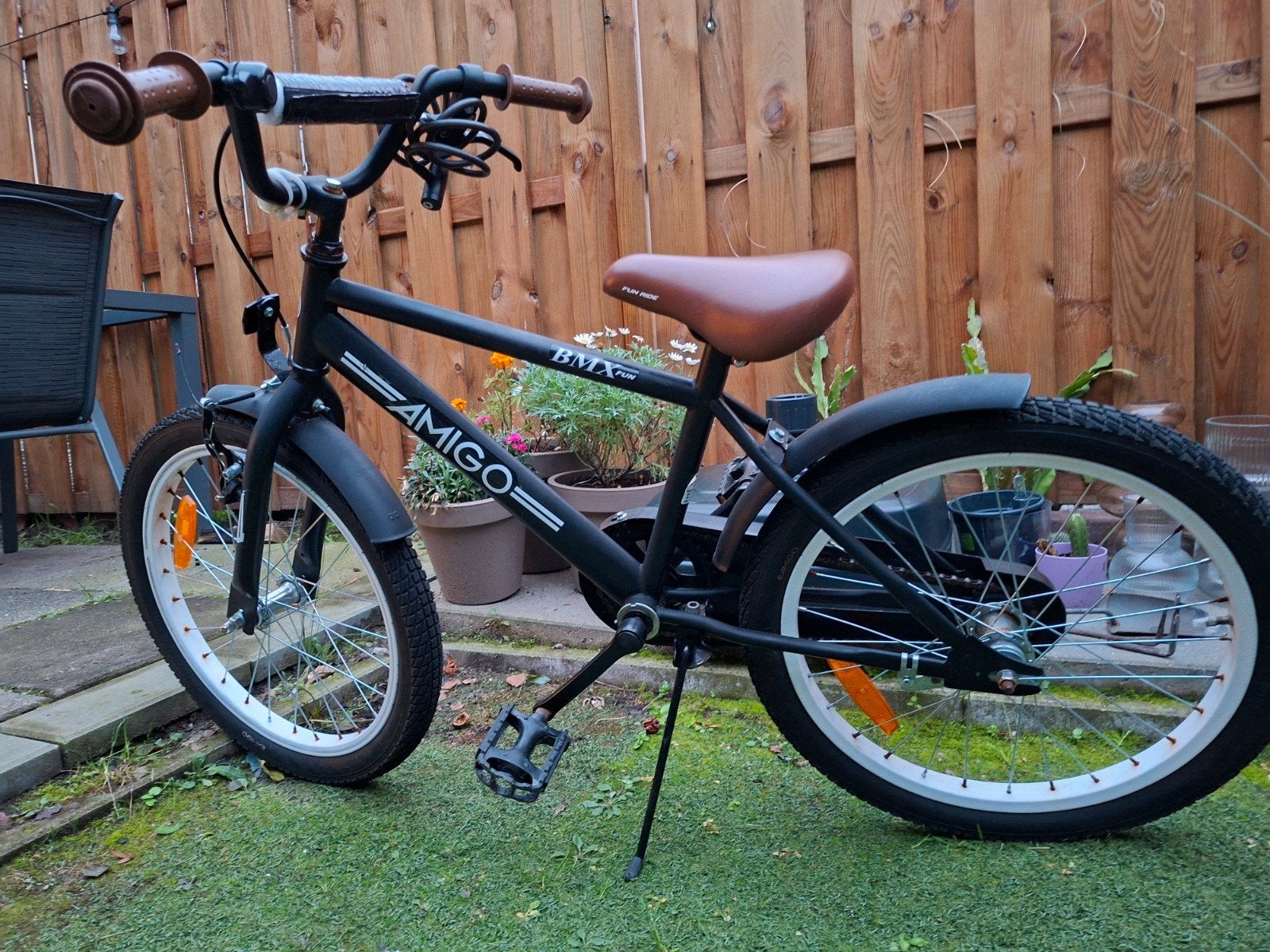 Amigo BMX kinderfiets - Zo goed als nieuw, Terugtraprem, 16 tot 20 inch, Staal, Ophalen of Verzenden