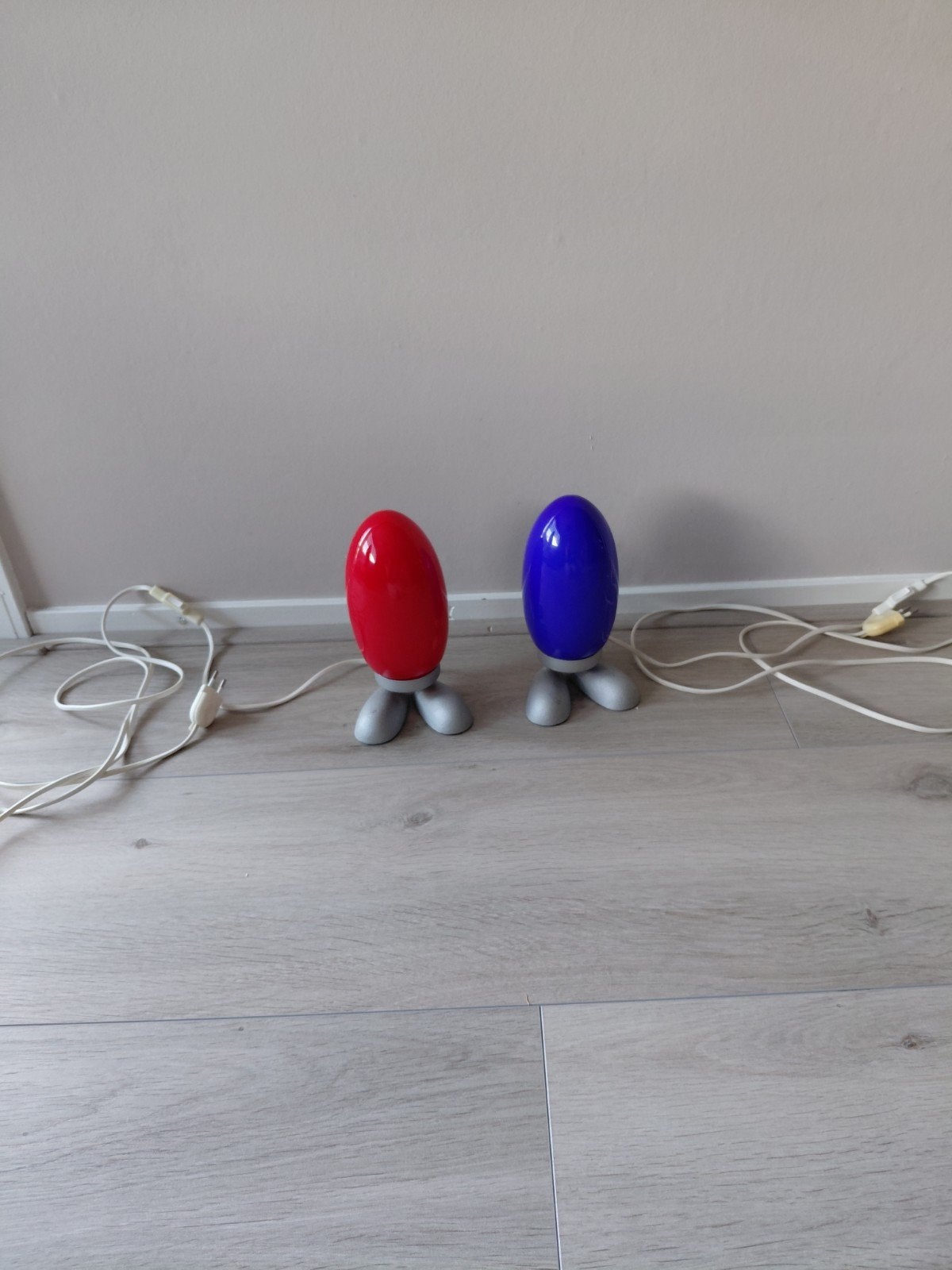 Ikea vintage Fjorton Dino egg, Blauw, Gebruikt, Vintage, 20 cm