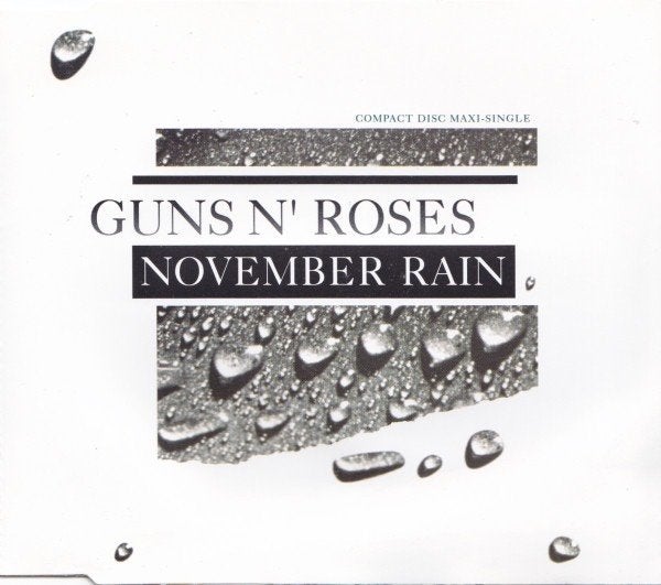 Guns N'  Roses : November Rain CD Maxi single, 1 single, Ophalen of Verzenden, Zo goed als nieuw, Rock en Metal