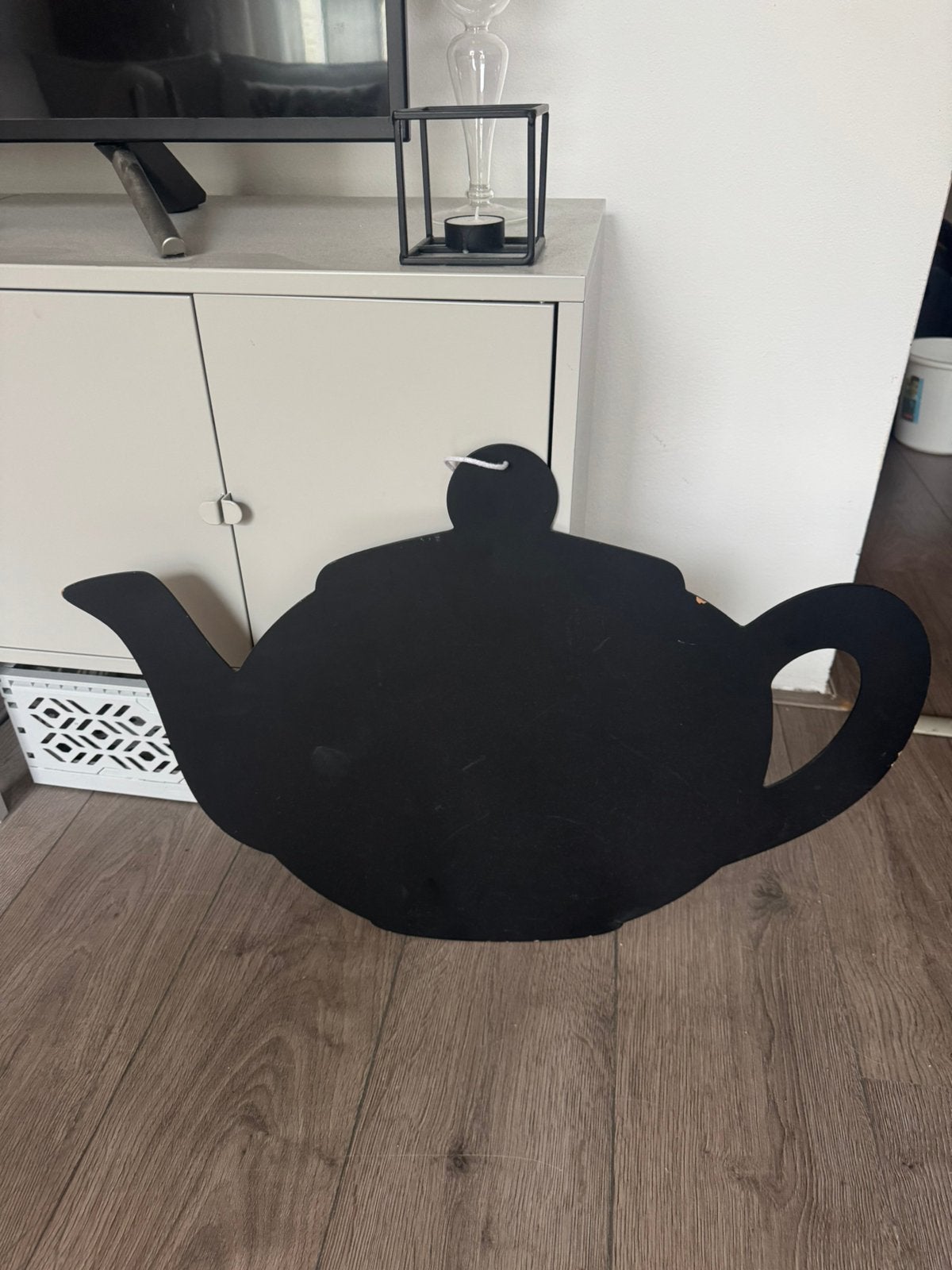 Leuk theepot krijtbord voor keuken of café, Ophalen, Zo goed als nieuw