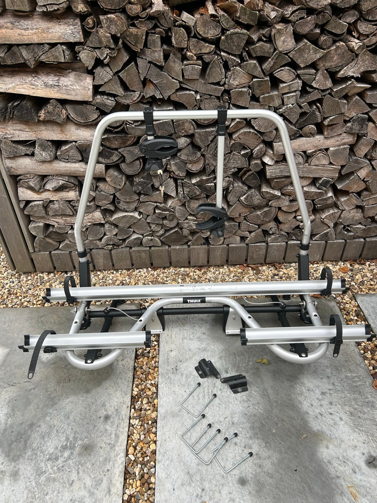 Thule Caravan Superb Kantelbare Fietsendrager Dissel, Caravans en Kamperen, Ophalen, Zo goed als nieuw