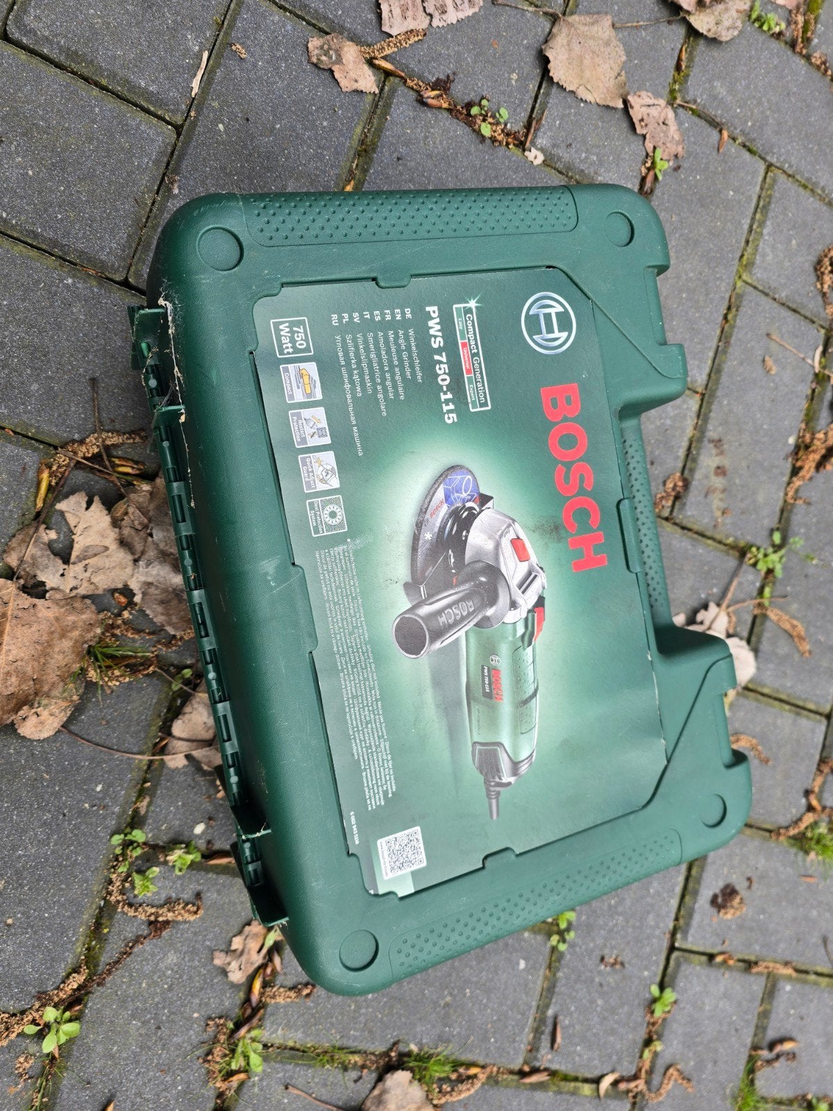 Bosch PWS 750-115 Slijptol met koffer., Ophalen, 700 tot 1000 watt, Haakse handslijpmachine