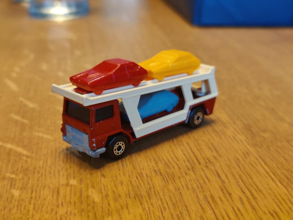 Matchbox Car Transporter ROOD, Ophalen of Verzenden, Zo goed als nieuw, Auto