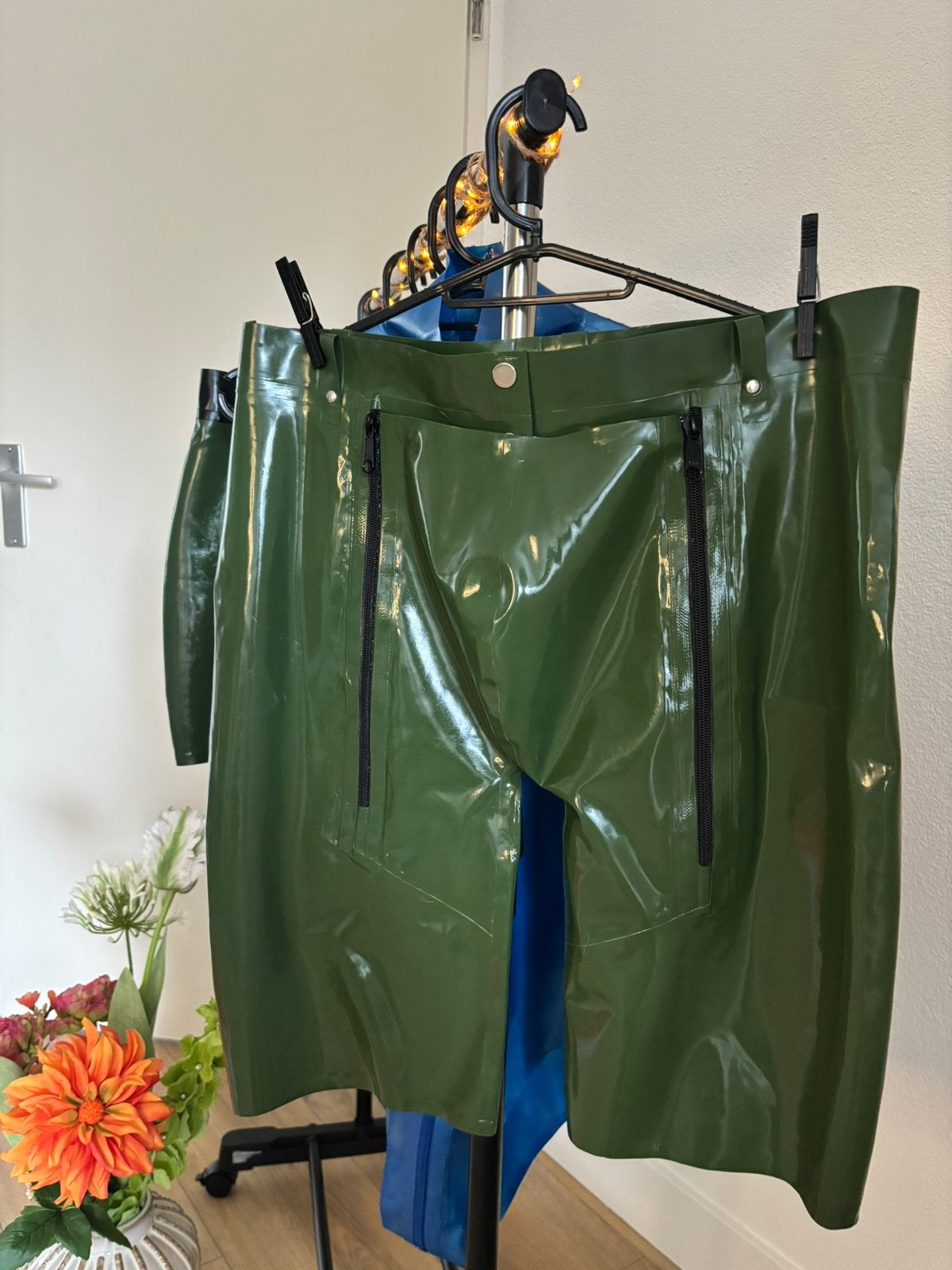 Bikershort / Latex / Maat XL, Verzenden, Groen, Boxer