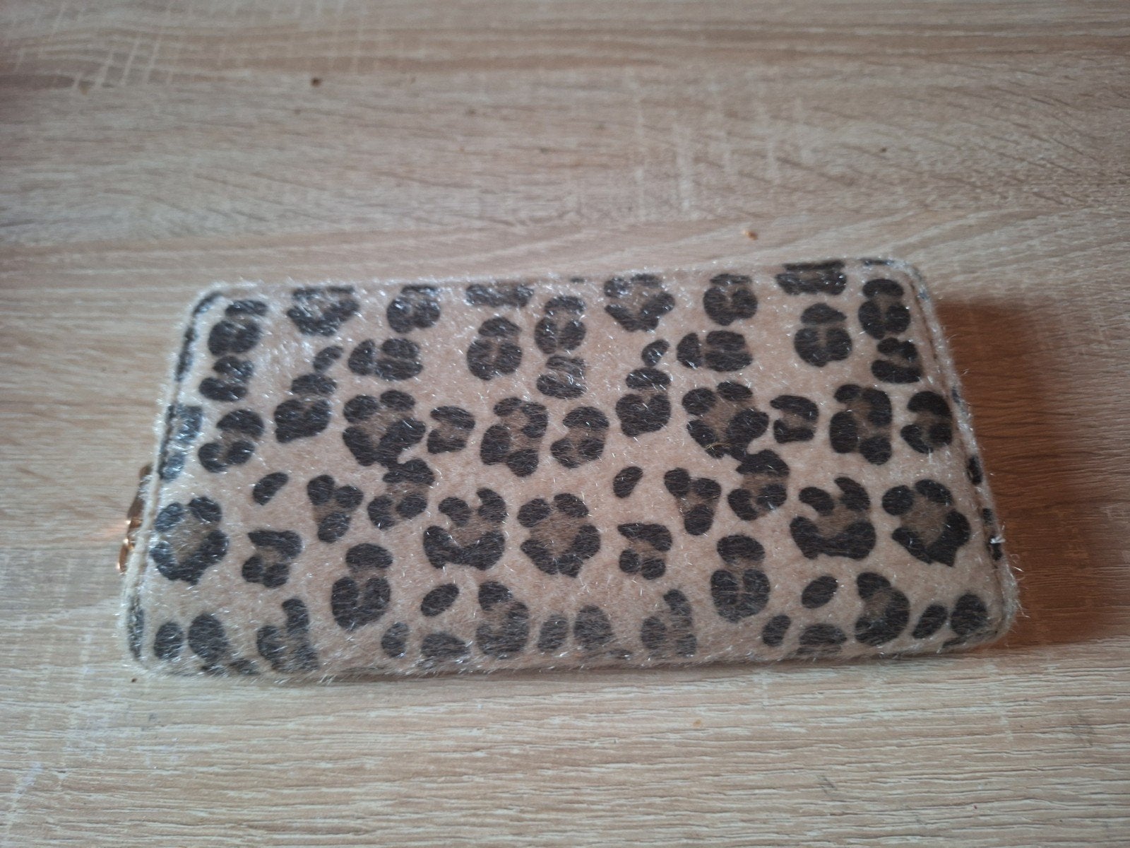 Portemonee luipaardprint, Ophalen of Verzenden, Zo goed als nieuw, Beige, Overige merken